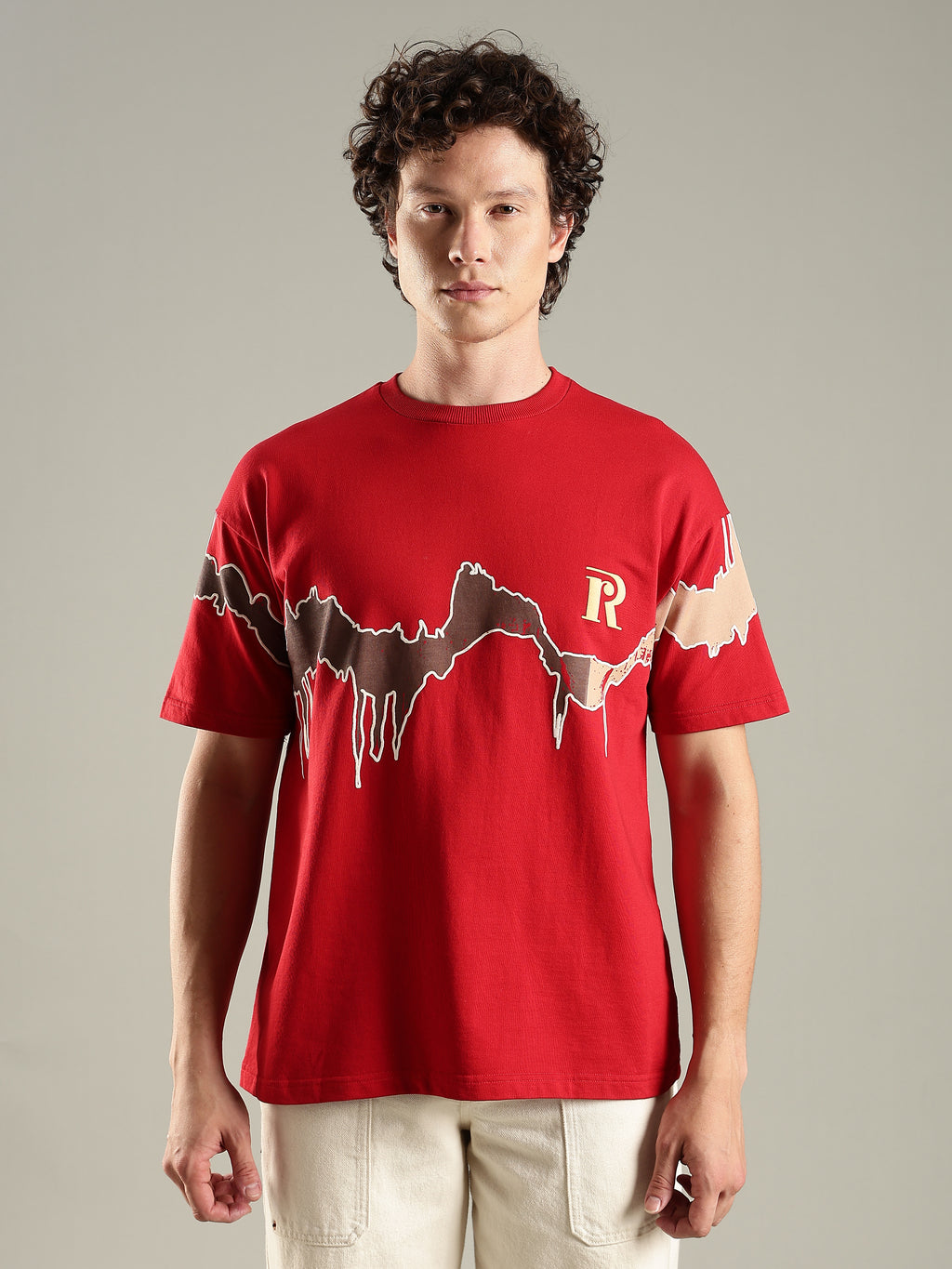 Reverie Red Oversized T-Shirt