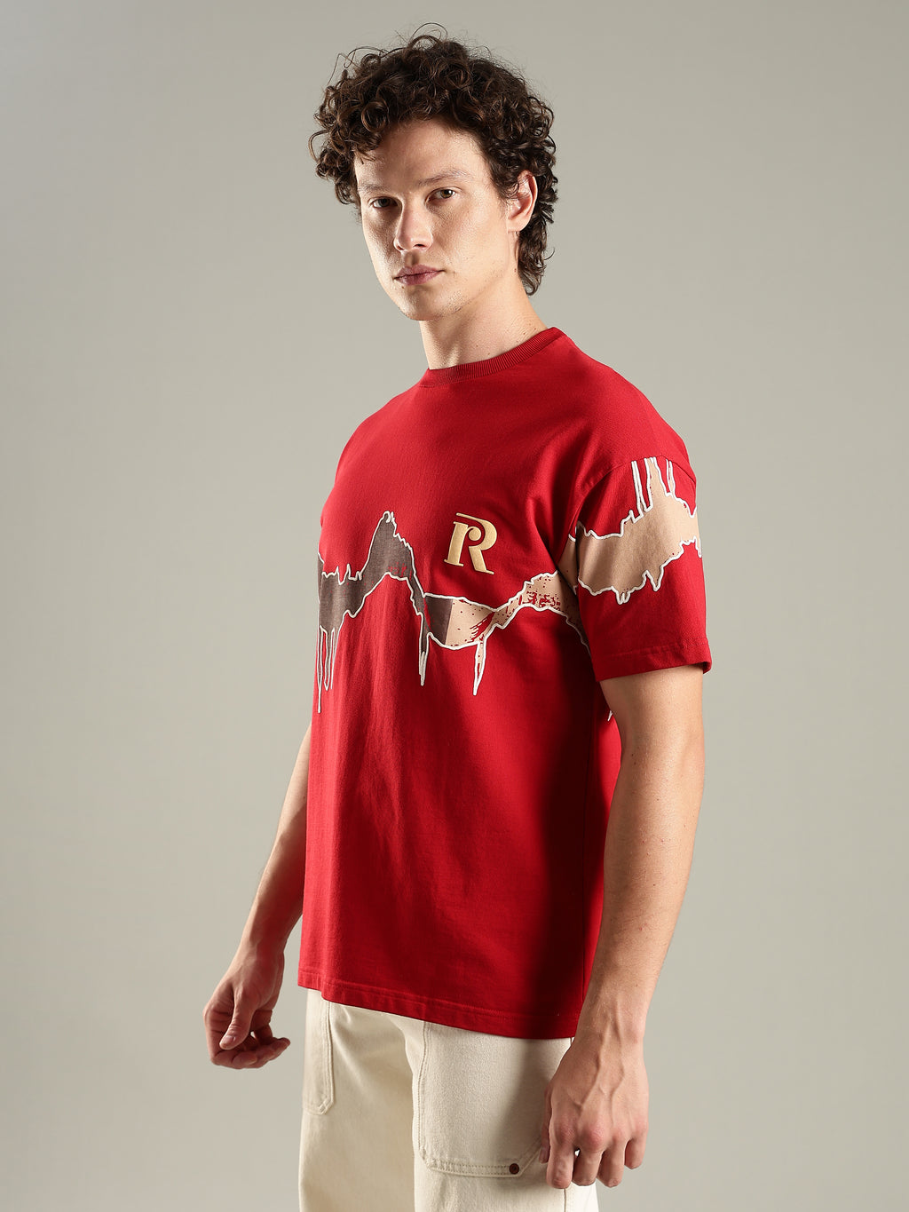 Reverie Red Oversized T-Shirt