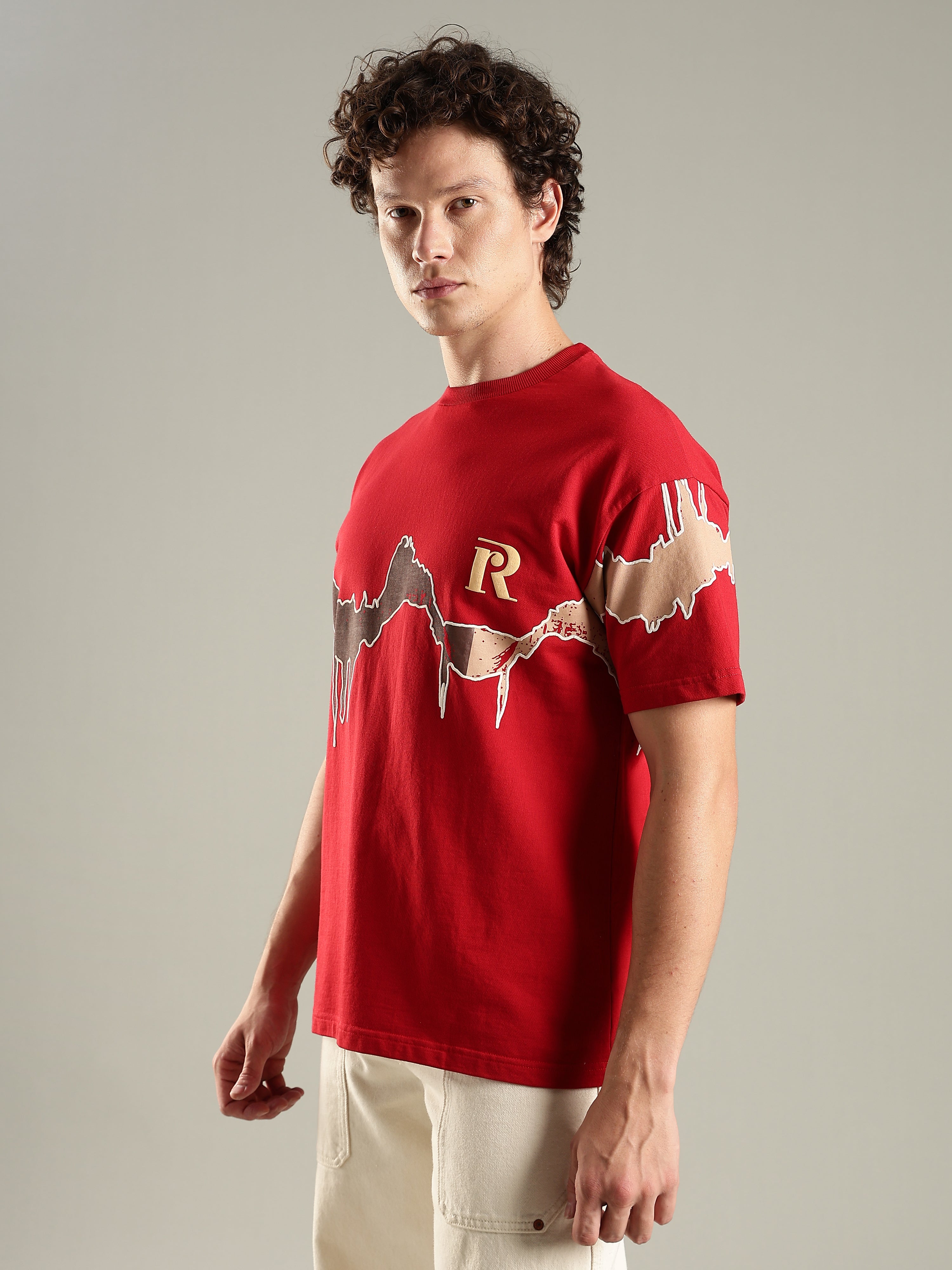 Reverie Red Oversized T-Shirt