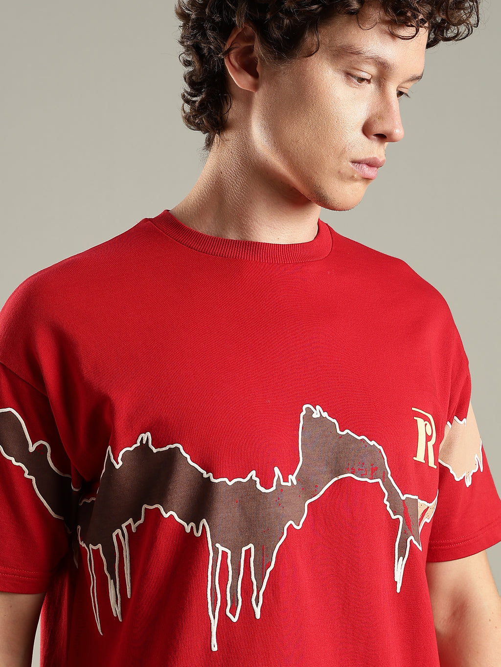Reverie Red Oversized T-Shirt