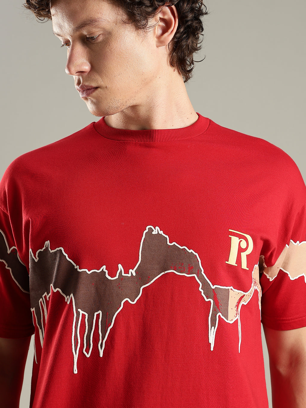 Reverie Red Oversized T-Shirt