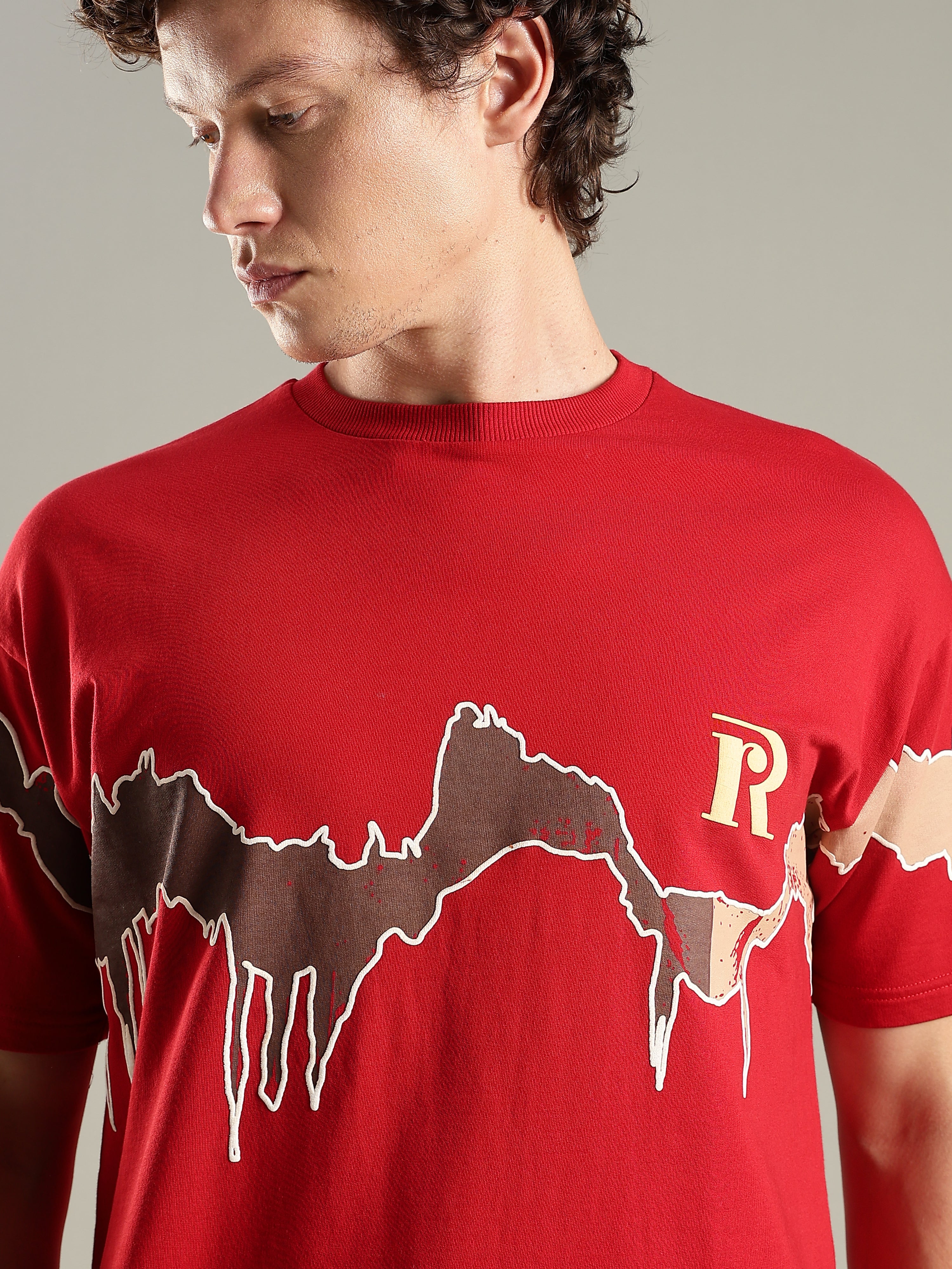 Reverie Red Oversized T-Shirt
