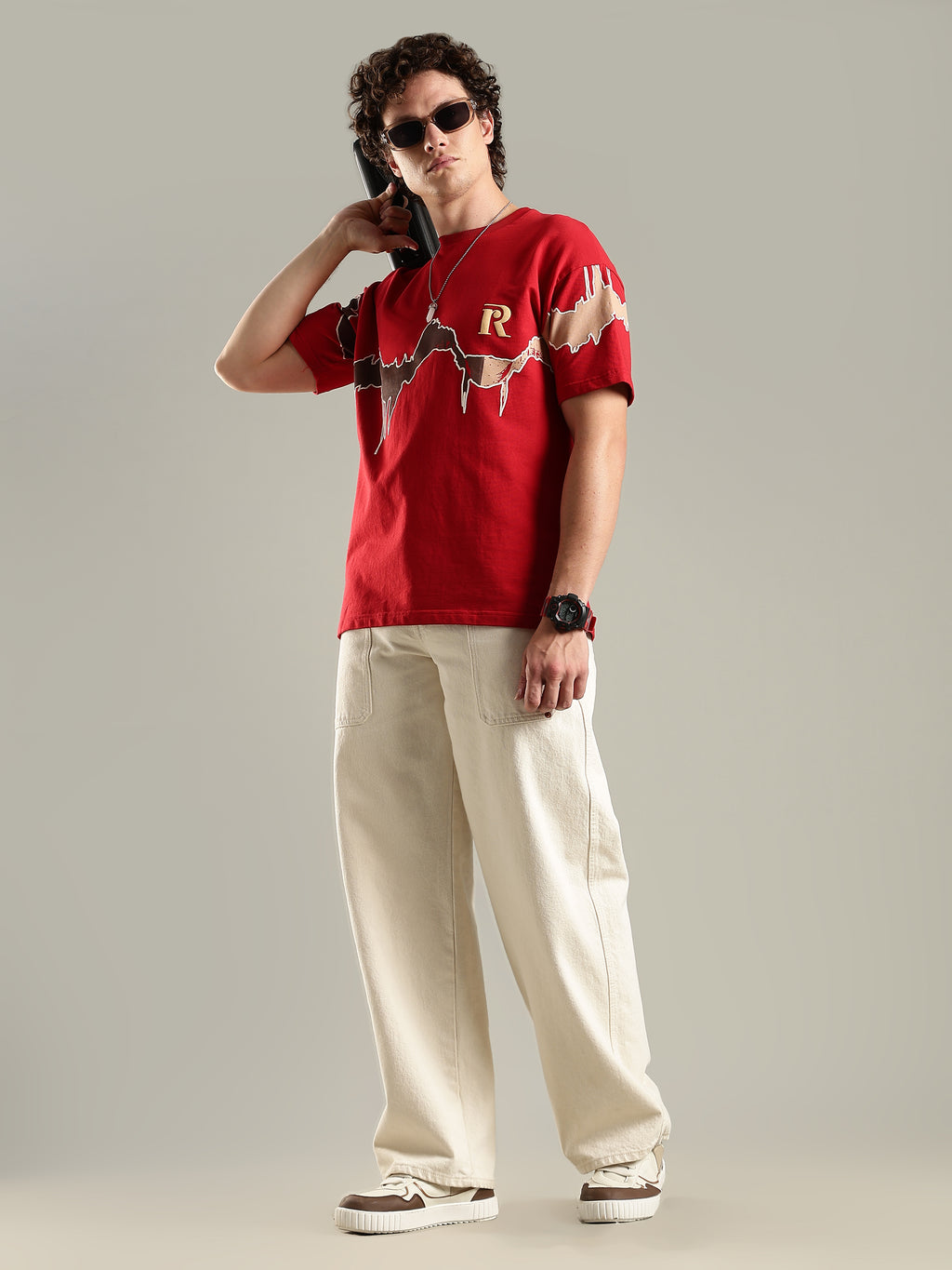 Reverie Red Oversized T-Shirt