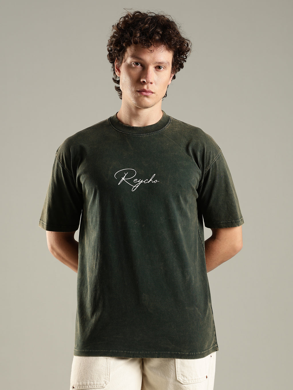 Roar Acid Wash Oversized T-Shirt