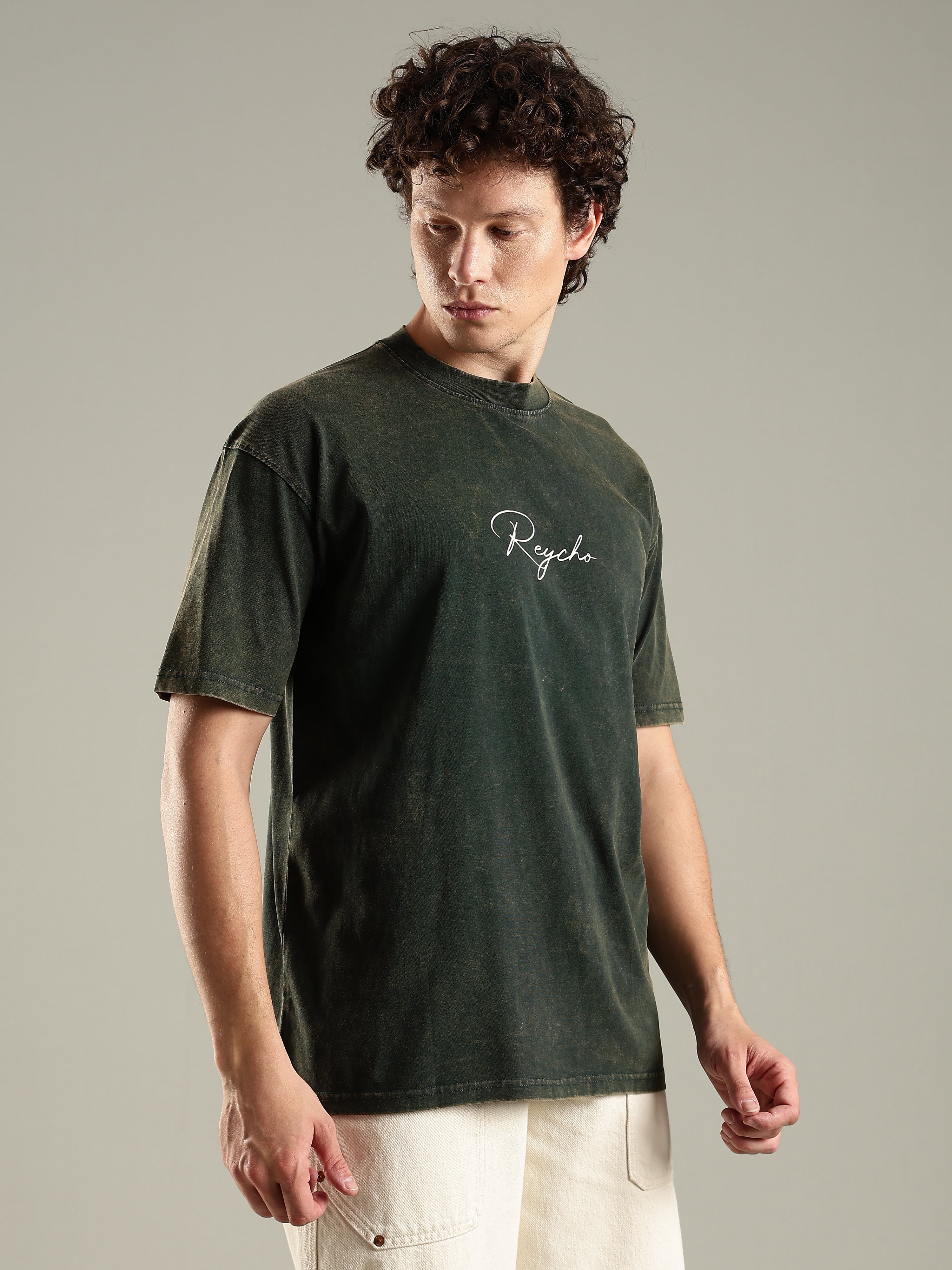 Roar Acid Wash Oversized T-Shirt