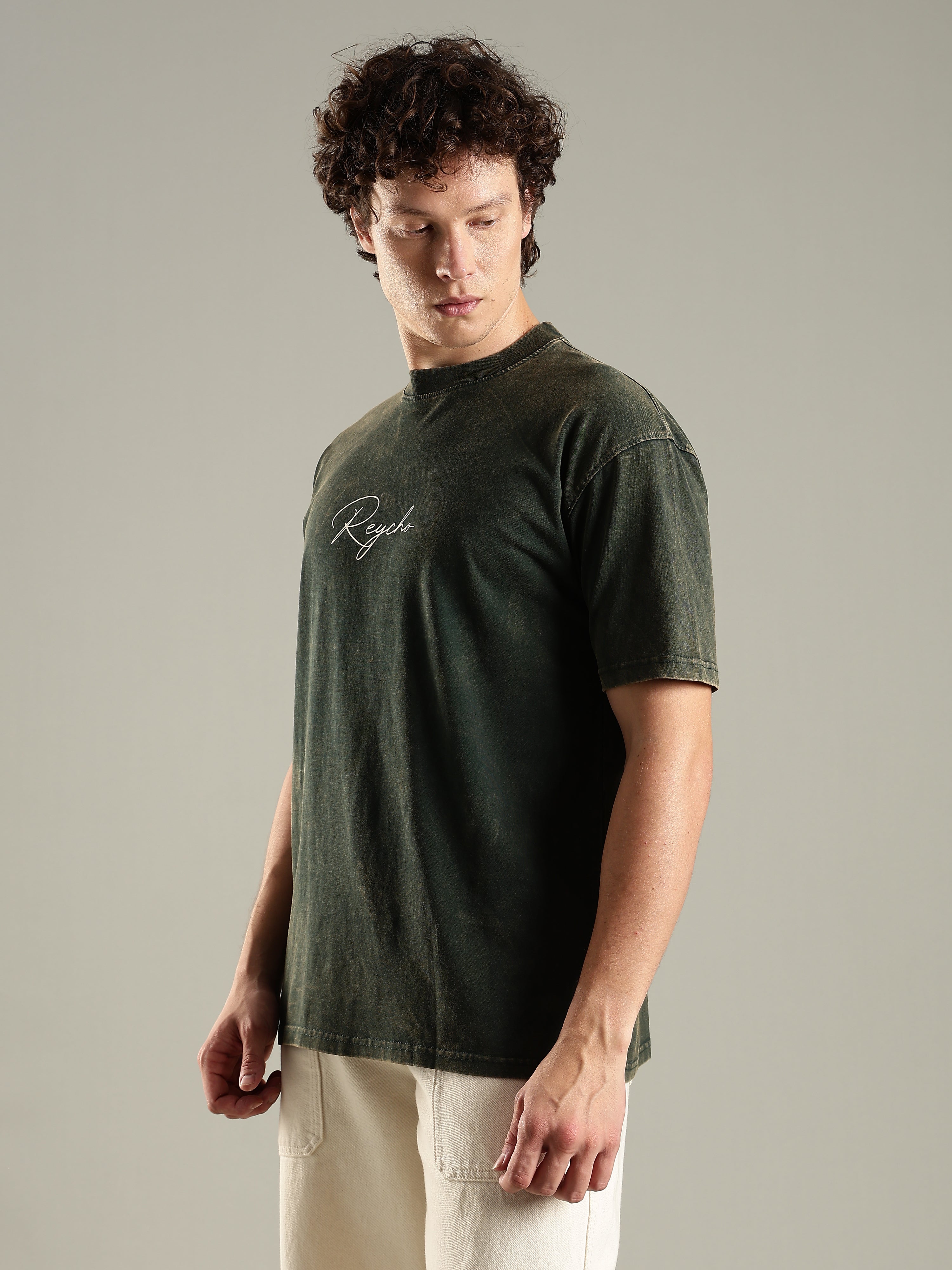 Roar Acid Wash Oversized T-Shirt