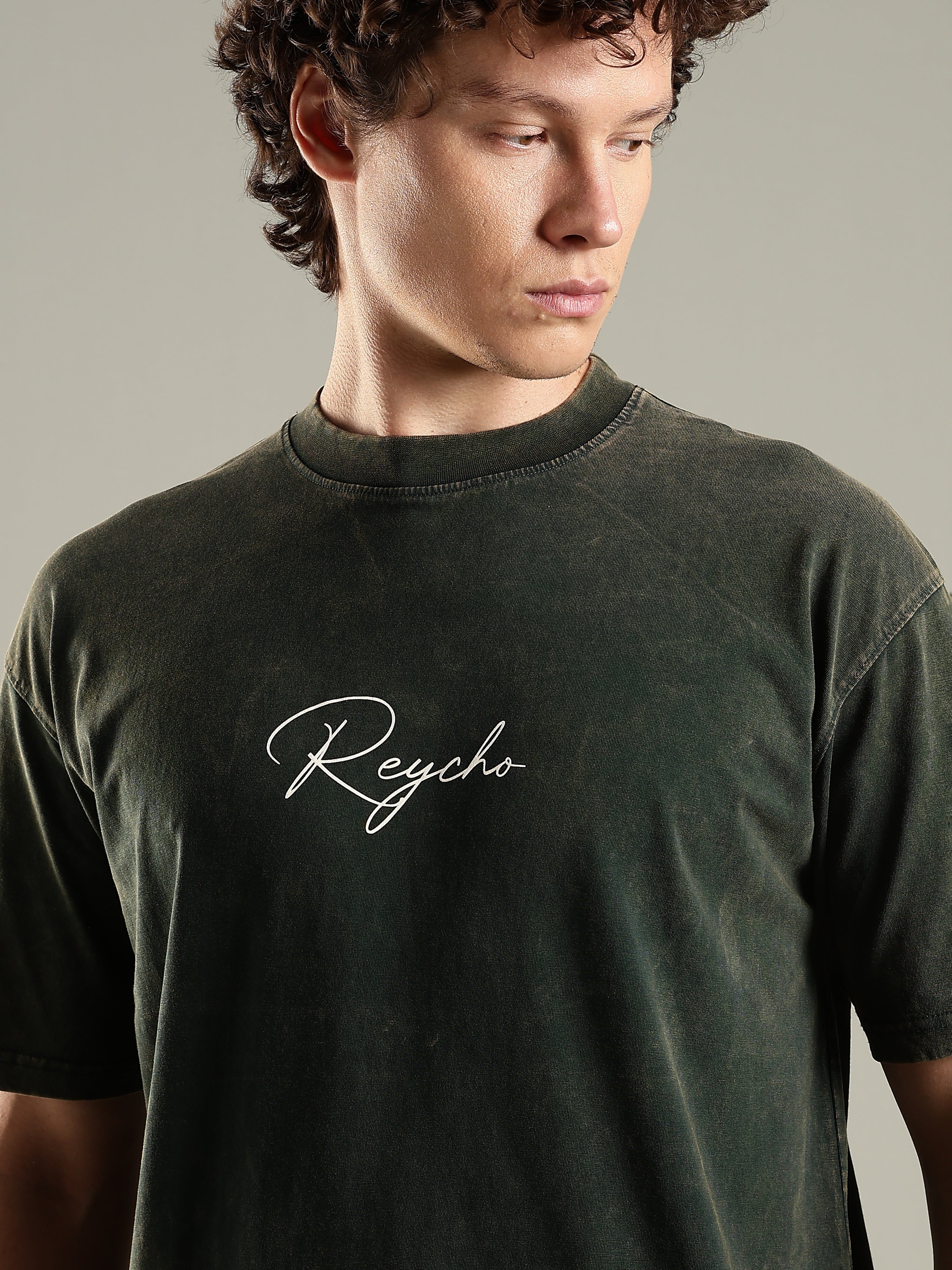 Roar Acid Wash Oversized T-Shirt