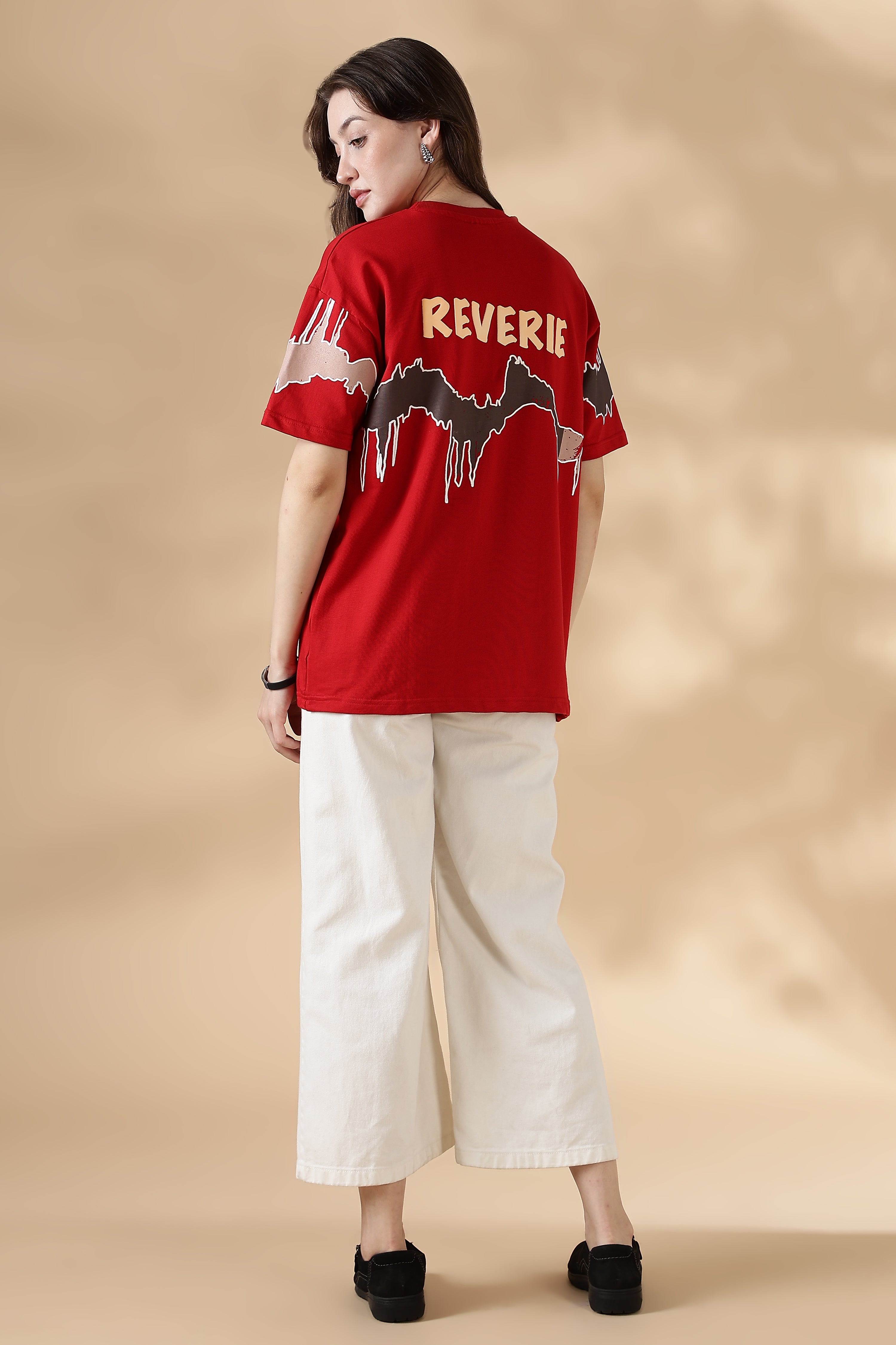 Reverie Red Oversized T-Shirt