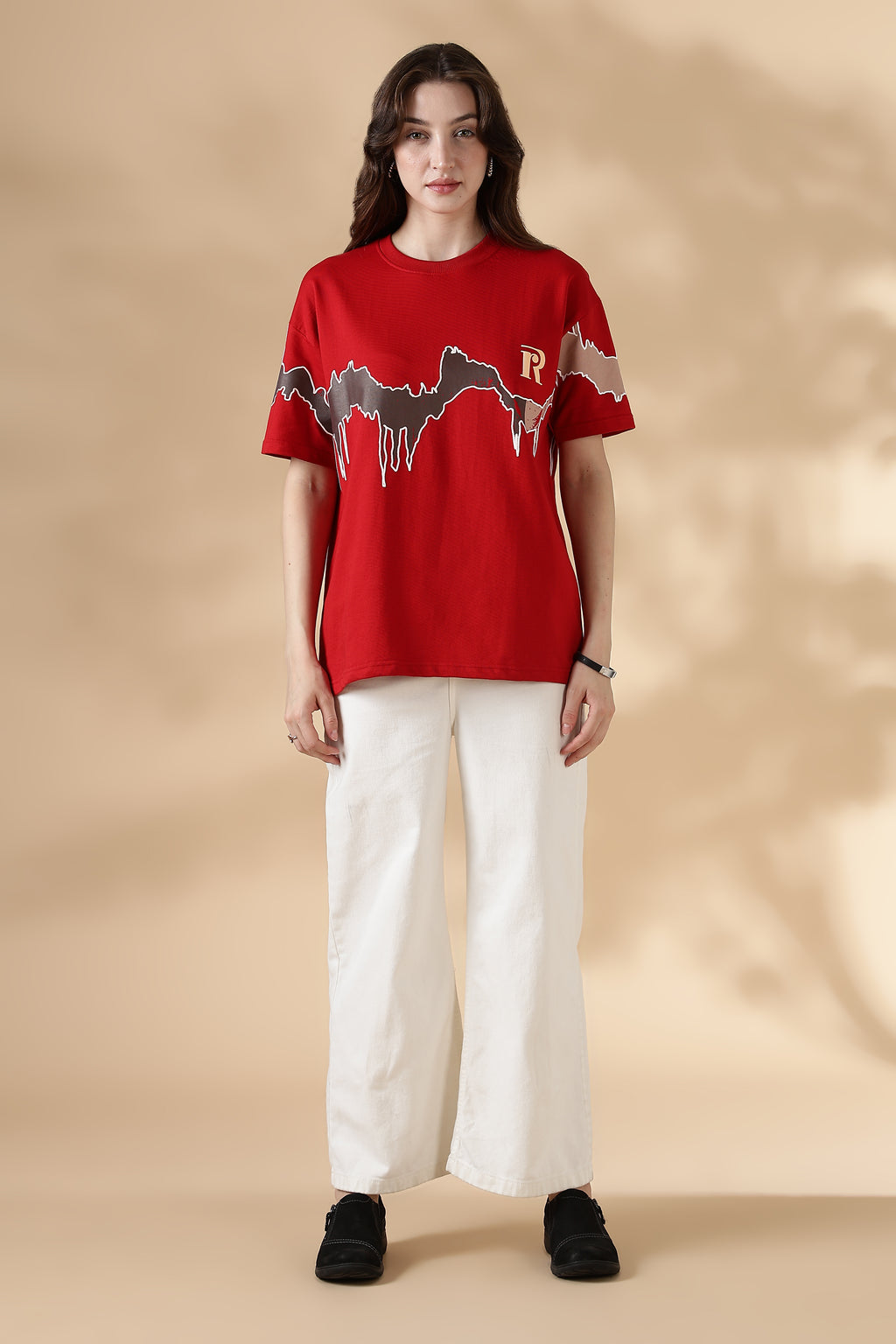 Reverie Red Oversized T-Shirt
