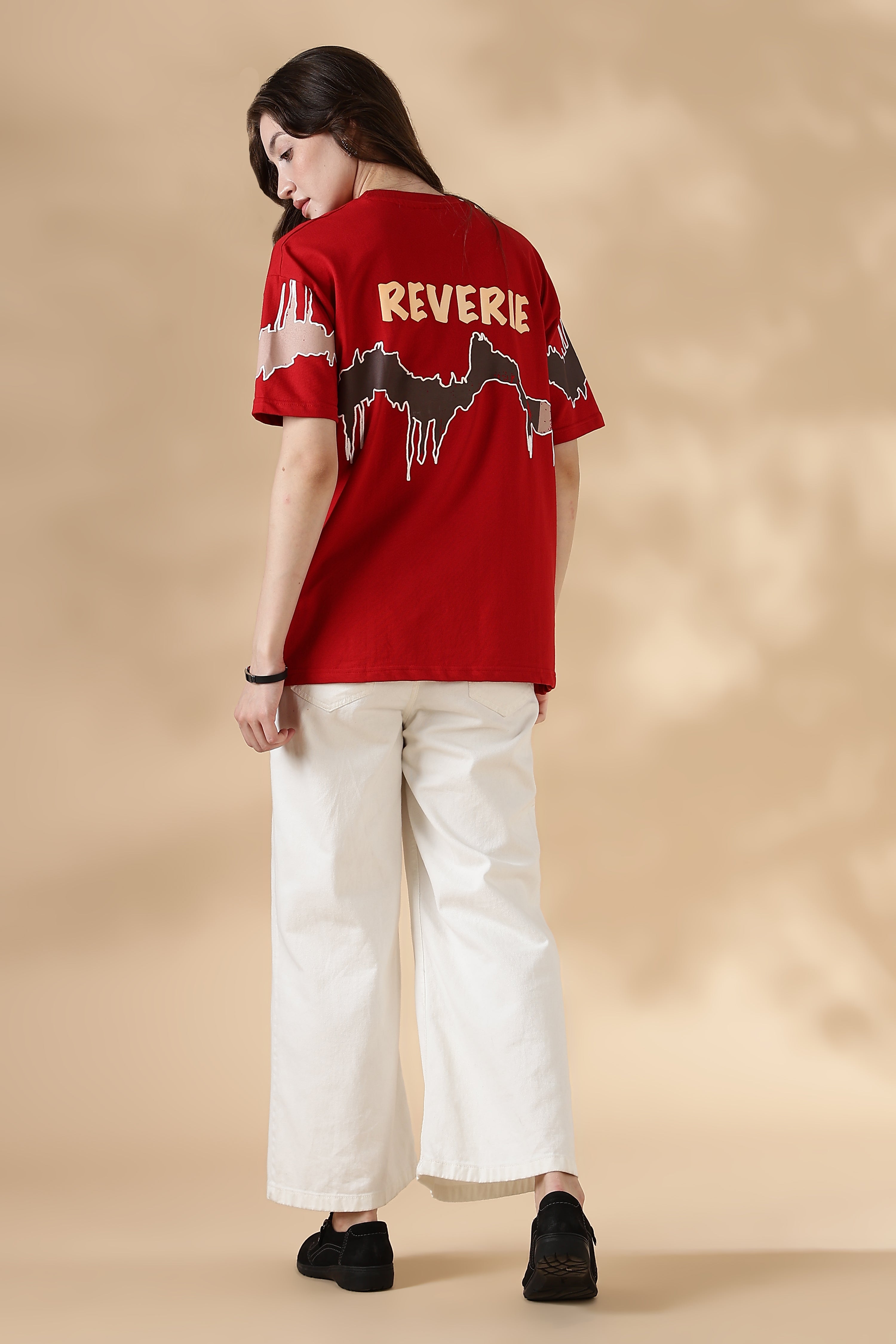 Reverie Red Oversized T-Shirt