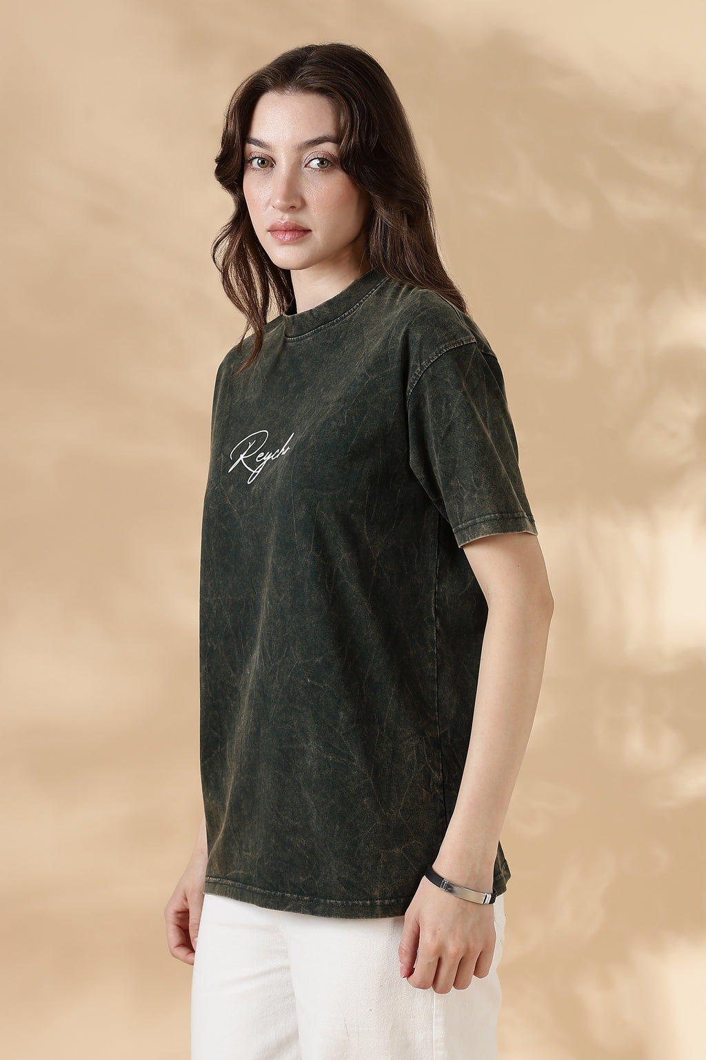 Roar Acid Wash Oversized T-Shirt